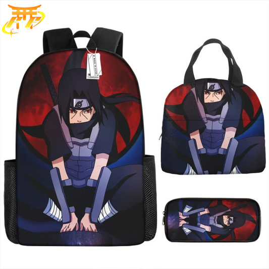 Cartable avec Trousse et Sacoche Itachi Uchiwa - Naruto Shippuden™