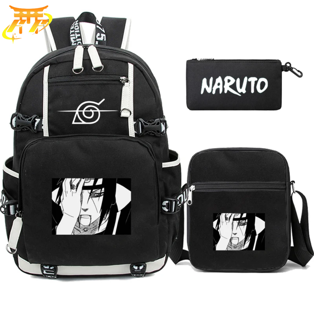 Cartable avec Trousse et Sacoche Itachi - Naruto Shippuden™