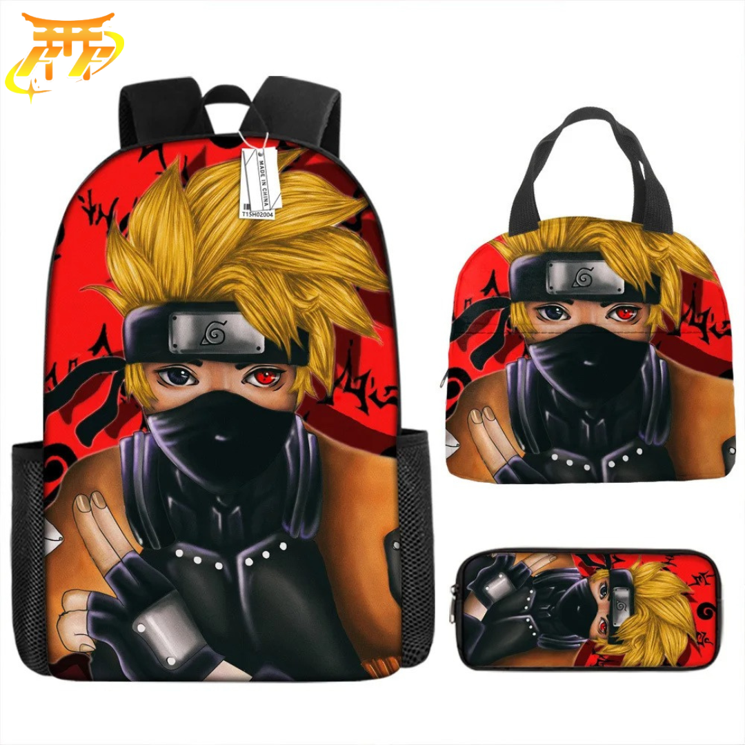 Cartable avec Trousse et Sacoche Naruto Fusion - Naruto Shippuden™