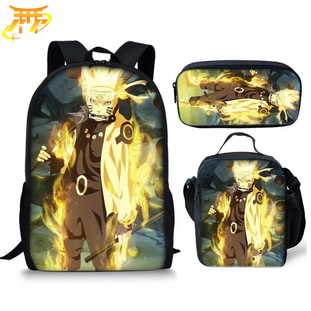 Cartable avec Trousse et Sacoche Rikudo Sennin - Naruto Shippuden™