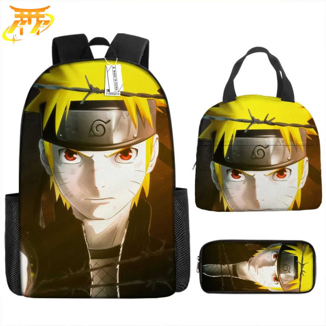 Cartable avec Trousse et Sacoche Naruto Shunin - Naruto Shippuden™