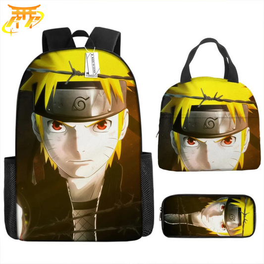 Cartable avec Trousse et Sacoche Naruto Shunin - Naruto Shippuden™