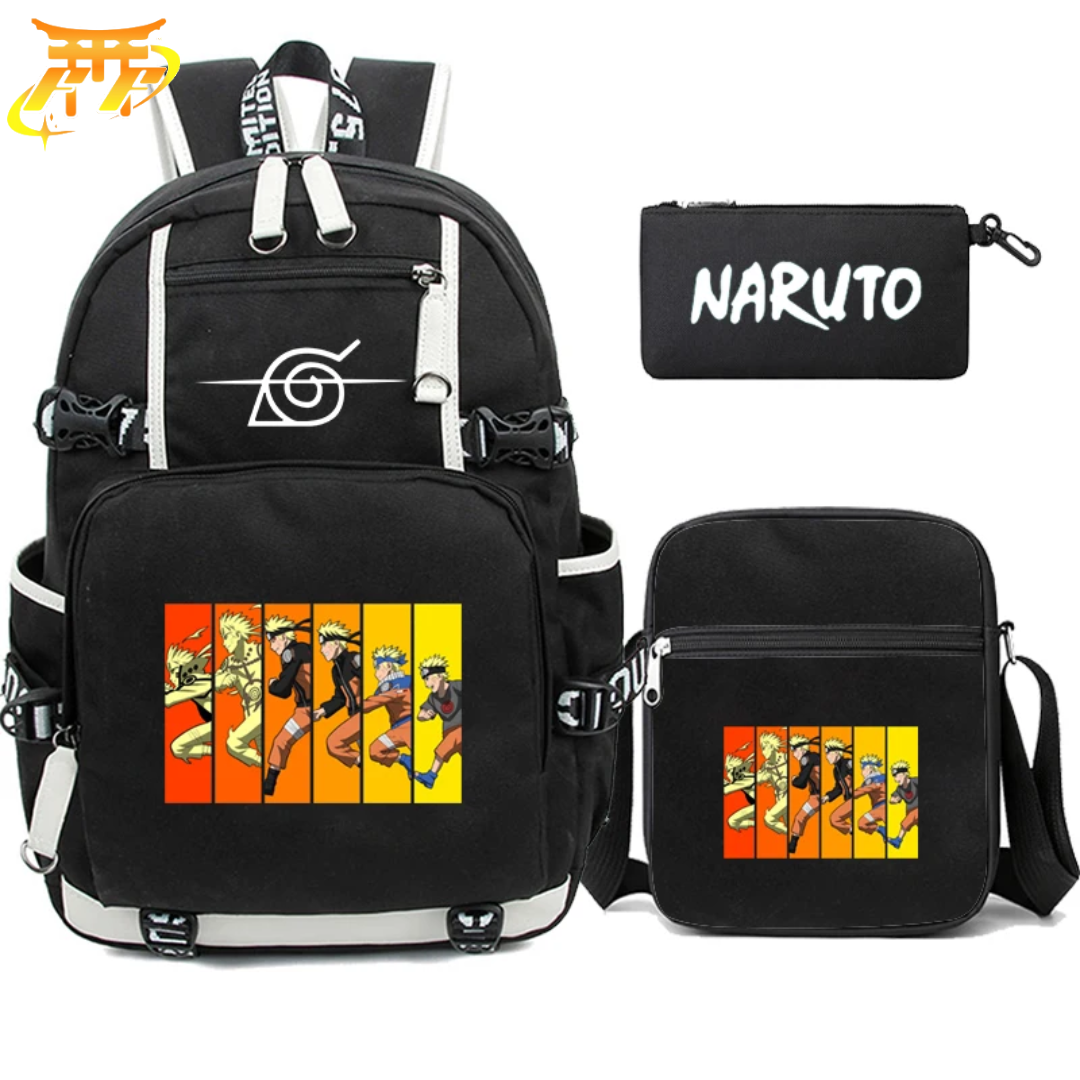 Cartable avec Trousse et Sacoche Naruto Uzumaki - Naruto Shippuden™