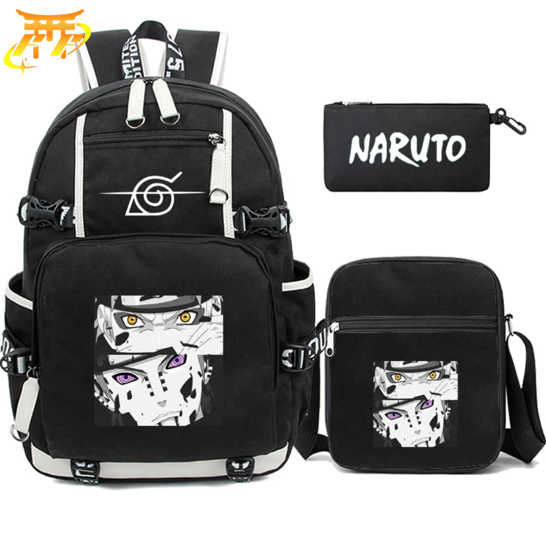 Cartable avec Trousse et Sacoche Naruto & Pain - Naruto Shippuden™