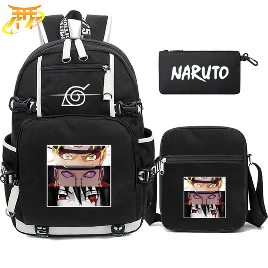 Cartable avec Trousse et Sacoche Naruto x Pain x Sasuke - Naruto Shippuden™