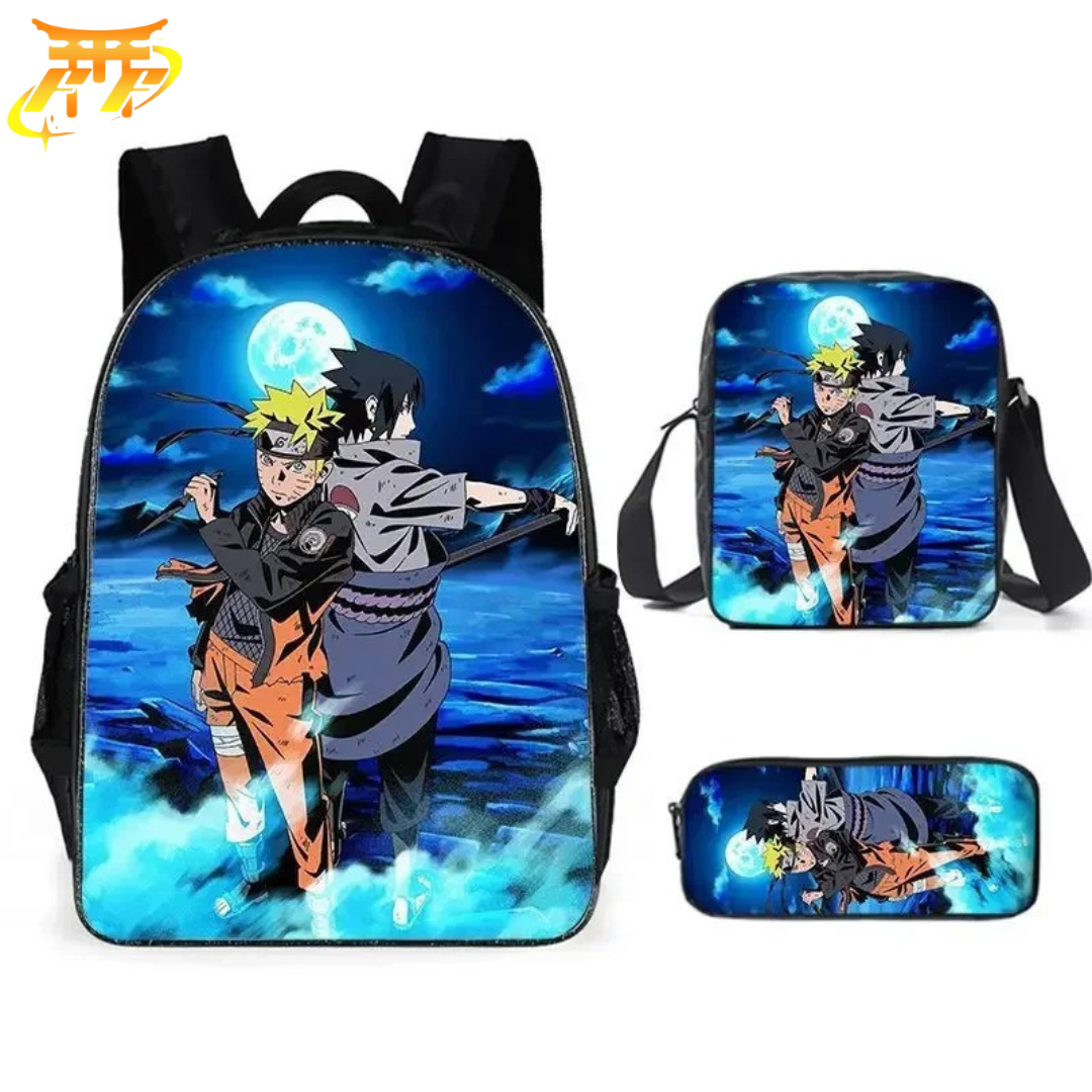 Cartable avec Trousse et Sacoche Naruto x Sasuke - Naruto Shippuden™