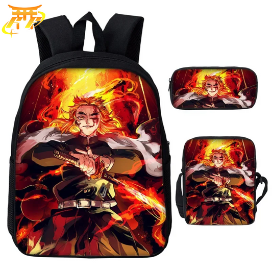 Cartable avec Trousse et Sacoche Rengoku - Demon Slayer™