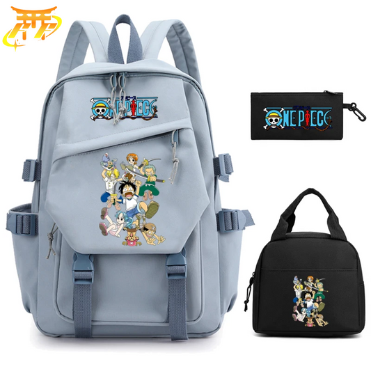 Cartable avec Trousse et Sacoche Baby Mugiwara - One Piece™