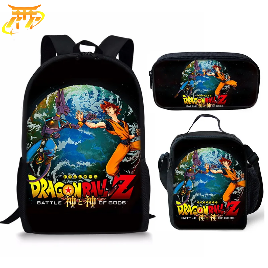 Cartable avec Trousse et Sacoche Goku vs Beerus - Dragon Ball Z™