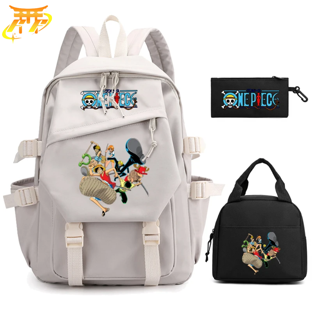 Cartable avec Trousse et Sacoche Nakama - One Piece™