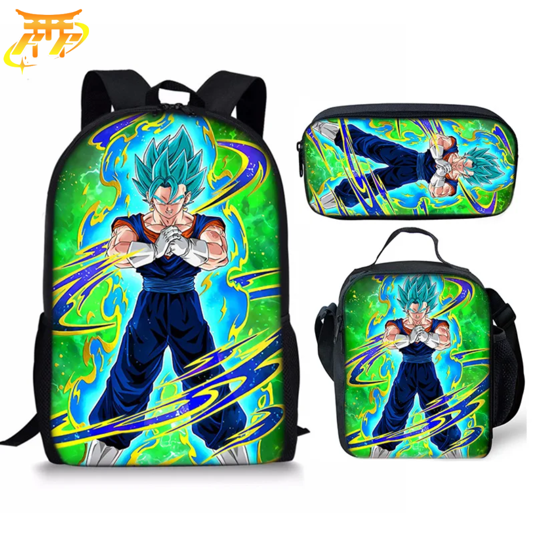 Cartable avec Trousse et Sacoche Vegeto SSJ Blue - Dragon Ball Z™