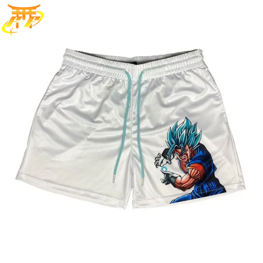 Short Vegeto SSJ Blue Blanc - Dragon Ball™