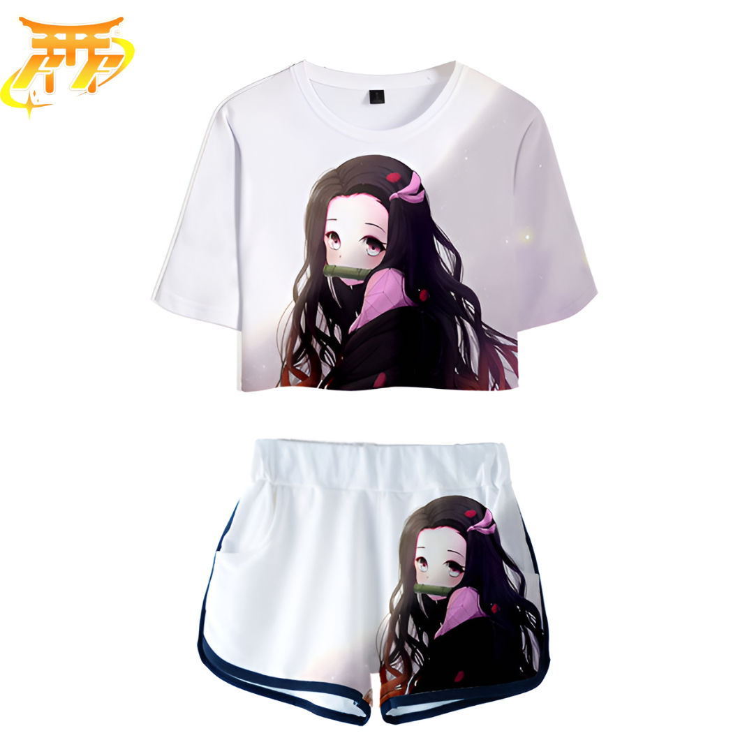 Pyjama Femme Kamado Blanc - Demon Slayer™