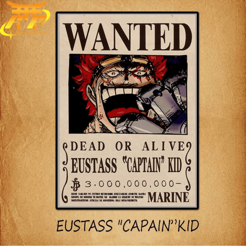 Poster Wanted Eustass "Captain Kid" - One Piece™