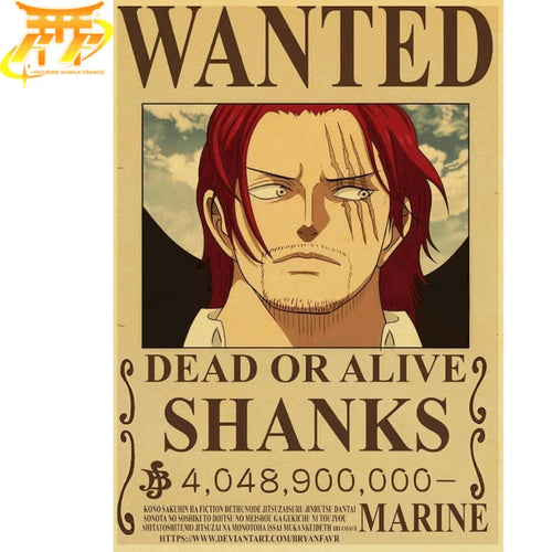 Poster Wanted Shanks - One Piece